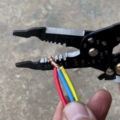 Wire Stripper Iron Copper Wire Cutter Cable Cutter Wire Crimping Pliers Clamper Splitting Winding Electrician Tool