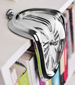 Surreal Melted Twisted Roman Numeral Wall Clocks Surrealism Style Clock Home Accessory Distorted Wall Watch Decor