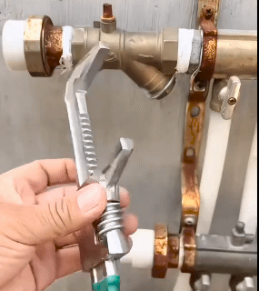 F-Type Wrench Adjustable 230mm/280mm/375mm Right Angle Large Open End Wrench Multi-Use High Carbon Steel Water Pipe Spanner