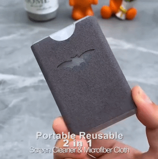 2 in 1 Phone Screen Cleaner Spray Computer Screen Dust Removal Microfiber Cloth Set Cleaning Artifact Mobile Phone