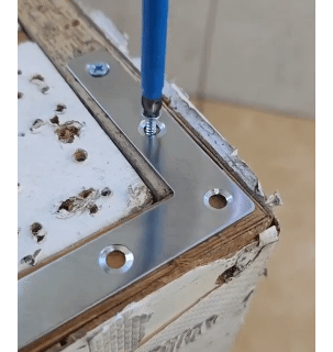 5PCs Fixing Bracket For Corner Plate Connection Corner Stealth Speed Brace Brackets Steel T L Shaped Flat Fixing Mending Plates