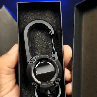 Outdoor 60cm Automatic Retractable Wire Rope Luya Tactical Keychain Clip Pull Recoil Sporty Key Ring Anti Lost ID Card Holder