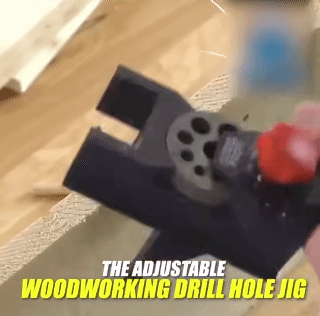 Drill Locator Tool Woodworking Carbon Steel Hole Jig Drilling Guide Locator Drill Bits Jig Clamp Drill Locator Hole Opener Tools