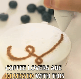 Electrical Latte Art Pen for Coffee Cake Spice Pen Cake Decoration Pen Coffee Carving Pen Baking Pastry Tools Kitchen tools