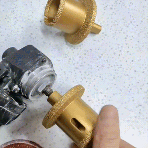 Brazed Diamond Dry Drill Hole Opener For Tiles Marble Glass Granite Hole Saw Drilling Bits For Angle Grinders/Electric Drills