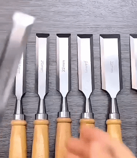 1Pc Woodworking Flat Shovel Wood Chisel 6mm~38mm Carving Knife for Woodcut Working Carpenter DIY Gadget for Carpenter