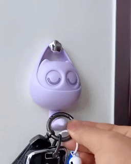 2Pcs Wink Cat Hooks Fun Winking Cat Hook Punch-Free Heavy Duty Coat Hook Clothing And Hat Debris Storage Hook Non-Trace Hook