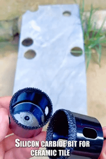 6Pcs 6-60mm Brazed Diamond Drill Bits Drill/Angle Grinder Hole Opener Diamond Drill Bits for Hole Saw for Granite,Marble,Porcelain, Glass, etc.