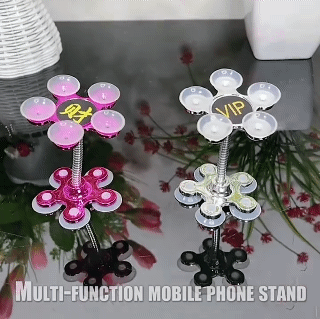 Rotatable Multi-Angle Double-Sided Phone Holder 360 Degree Rotatable Magic Suction Cup Mobile Phone Holder Car Bracket Smartphon