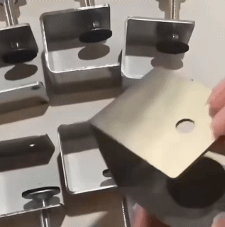 2Pcs Cabinet With Easy Adjustment Adapter Kit Fixing Clip Metal Drawer Front Installation Clamps For Woodworking Craft Repair