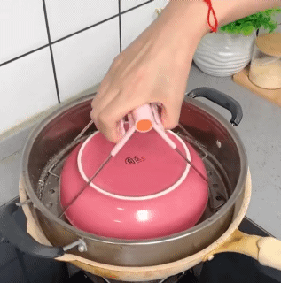 4pcs Anti Scalding Hot Bowl Dish Plate Gripper Clips Tongs Clamp Holder for Moving Hot Food Plate Bowls Out from Microwave Oven