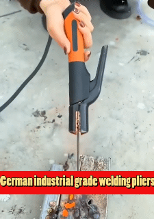 Welding Electrode Holder Pliers Stick Welding Rod Copper Mini Cable Welding Rod Stinger Non-slip Handle Clamp Tool