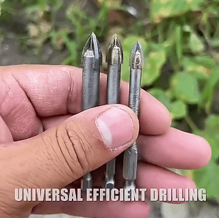 7PCS Anti-Crack Tile Drilling Tool Set Universal Drill Bit 3mm-12mm Efficient Universal Drilling Tool Cemented Carbide Drill Bit Ceramic Brick Wall Hole Opening