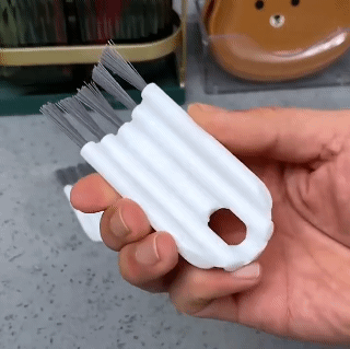2Pcs Multifunctional Cleaning Brush Crevice Cleaning Brush Thermos Cup Lid Keyboard Bottle Mouth Brush Curved Handle Cleaning Brush