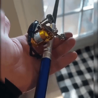 Pocket Size Fishing Rod Set Telescopic Pocket Pen Fishing Rod Fishing Rod and Reel Combo with Mini Trolling Reel