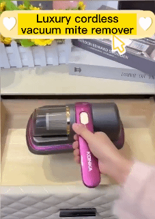 10000Pa UV Mite Remover Vacuum Cleaner Portable Home Handheld Vacuum Mite Remover for Mattresses Sofas Cleaner With 3 Filter Cartridges