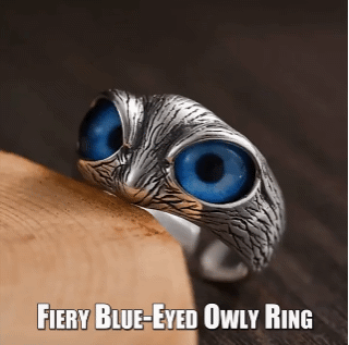 Owl Ring Charm Vintage Cute Men and Women Simple Design Owl Ring Silver Color