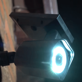 New Solar Simulation Surveillance Camera Wall Light Human Infrared Sensor Garden Light Spotlight