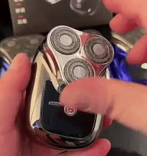 New 3-Blade Head Electric Shaver With Digital Display USB Charging Male Shaving Trimmer Detachable Blade Washable Mini Razor