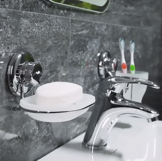 No Drill Powerful Vacuum Suction Cup Stainless Steel Bathroom Kit Bathroom Kitchen Organizer Shower Shelf