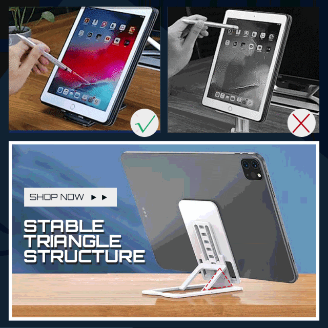 Titanium Alloy Foldable Height Adjustable Extendable Phone Holder Ultra-stable