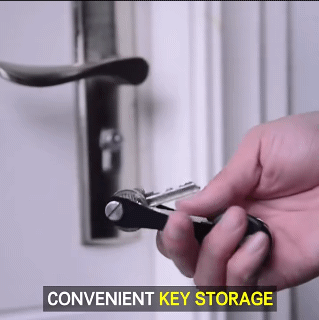 Smart key chain Mini Keychain Compact Key Decorative Holder Clip Home Storage Metal key Clip Aluminum Organizer Keychain Outdoor