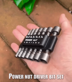 14PCs Power Nut Driver Drill Bit Set Hex Socket Sleeve Nozzles Adapter 1/4-12mm Magnetic Nut Driver Set Drill Adapter Power Tool