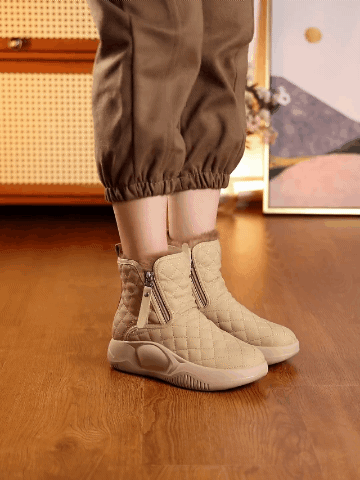 Height Increasing Thick Sole Wearable Padded Snow Boots
