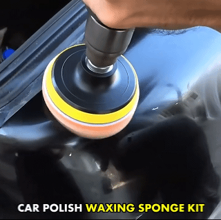 8Pcs Set Car Polishing Sponge Polishing Pad Kit Buffing Pads Car Care Polisher Waxing Polishing Set