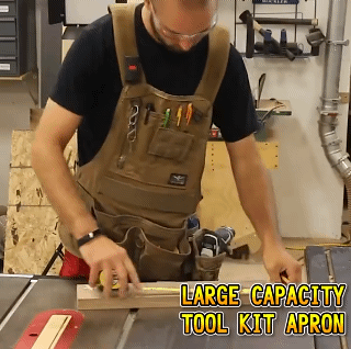 Multifunctional Tool Apron Woodworking Apron Durable Goods Heavy Duty Waxed Unisex Canvas Work Apron Waterproof Apron for Tools