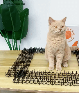 1PC Black Garden Cat Scat Mat Anti Cat Dog Repellents Mat Deterrent Spike Mat Prickle Strip Dig Stop Outdoor Garden Supplies