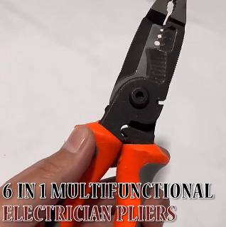 Universal 6 In 1 Diagonal Electrician Pliers Long Nose Pliers Wire Stripper Cable Cutter Terminal Crimping Tools Wire Cutters