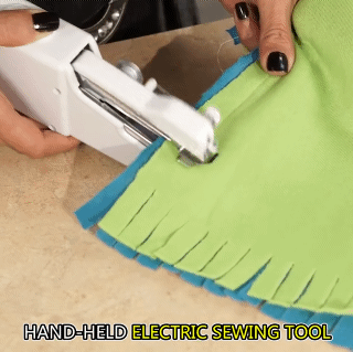 Handheld Mini Electric Sewing Machine No Wires Required Fully Automatic Sewing Suitable for Garment Sewing Curtain Sewing Handmade Etc