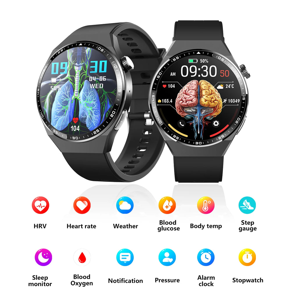 2024 New Private Model fOR F800 Healthy Smart Watch ECG HRV Sleep Tracker , stress monitoring SOS alarm fall emergency call