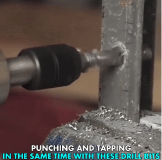 6Pcs Metric Thread Tap Drill Bit Set Hex Shank Titanium Plated HSS Screw Compound Tap Screw Machine M3 M4 M5 M6 M8 M10 Hand Tool