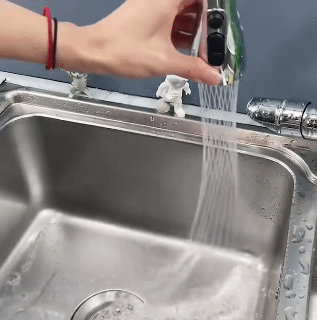 360 Rotation Universal Adjustable Faucet Extender Water Nozzle Bubbler Basin Kitchen Anti-Splash Shower Nozzle Pull-Pull Quick-Connect Nozzle