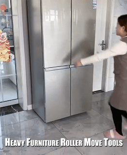 5PCS Furniture Mover Tool Set Heavy Stuffs Moving Roller With Bar Furniture Mover Lifter With Wheels Professional Moving Tools Yellow