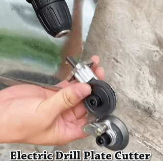 Universal Electric Drill Metal Plate Cutter Fast Cutting Metal Iron Tin Plate Labor-Saving Electric Drill Cutter Retrofit Shears Suitable for all electric drills