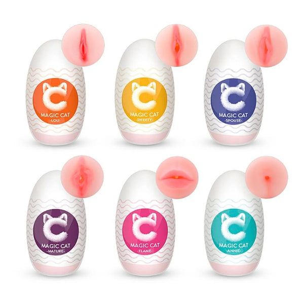 6 IN 1 3D Simulation Vagina Mini Male Masturbation Egg Experience 6 Different Feelings