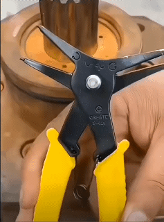 Circlip Pliers 2 in 1 Internal and External Dual Purpose Pliers External Spring Pliers Large Retaining Ring Removal Tool