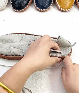 Italian Handmade Cowhide Leather Soft Sole Breathable Leather Shoes Comfortable Casual Shoes