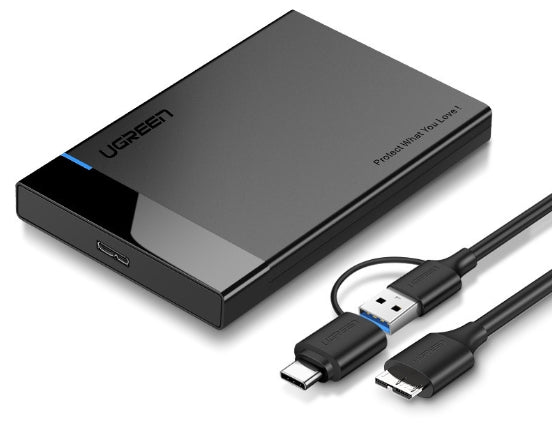 UGREEN HDD Case 2.5 SATA to USB 3.0 Adapter Hard Drive Enclosure for SSD Disk HDD Box Type C 3.1 Case HD External HDD Enclosure