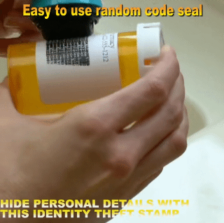 Theft Protection Stamp for Personal Information Privacy Seal Durable Identity Theft Protection Security Self Covering Garbled