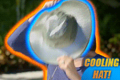 Airy Hydro-cooling Hat Anti-UV Protection Bucket hat One Size Fits All