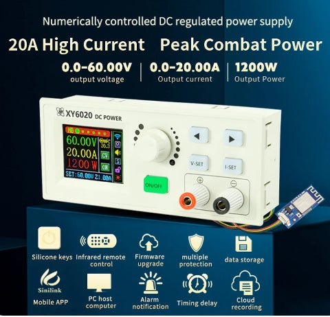 XY6020/XY6020-W Adjustable DC Stabilized Power Supply Constant Voltage Constant Current Maintenance Buck Converter 20A/1200W