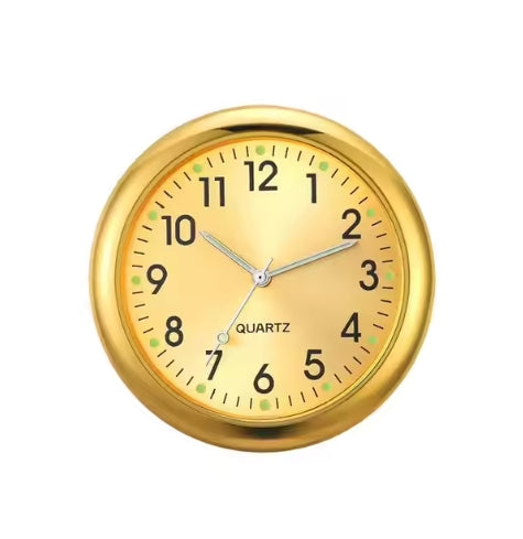 Car Clock Luminous Mini Automobiles Internal Stick-On Digital Watch Mechanics Quartz Clocks Auto Ornament 40mm