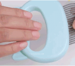 Pet Hair Removal Massaging Shell Comb Soft Deshedding Brush Grooming and Shedding Matted Fur Remover Dematting Tools