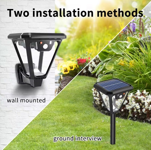 Floor Lamp/Wall Lamp Dual Purpose Lamp Outdoor Solar Led Outdoor Waterproof Light Outdoor Garden Street Wall Light