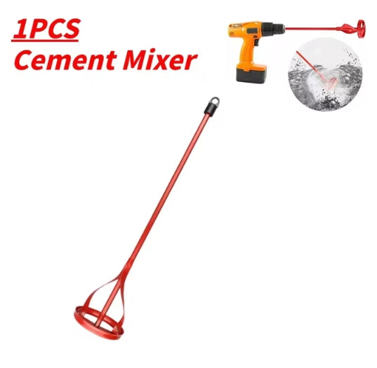 Hexagon Shaft Plaster Paint Mixer Mixing Paddle Rod Electric Drill Construction Agitator Mud Grouting Mortar Tool
