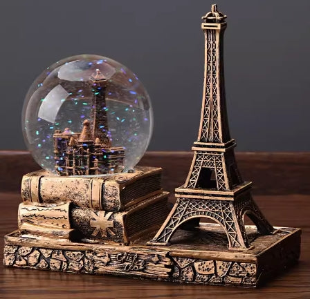 Retro Paris Crystal Ball Creative Decoration Wine Cabinet Decoration Home Living Room Desktop Small Ornament